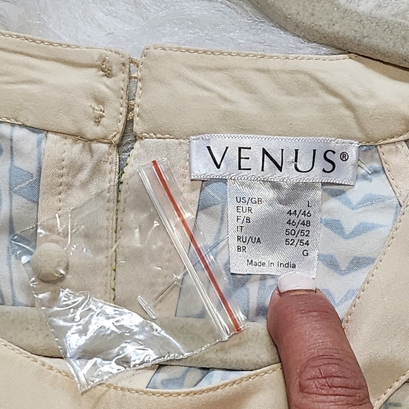 VENUS NWOT Geometric Abstract Sleeveless Midi Dress Size Large Aztec Event Party - Picture 5 of 13